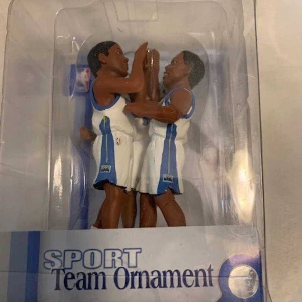 Denver Nuggets celebration ornament Anthony Camby Iverson Rare only a few made